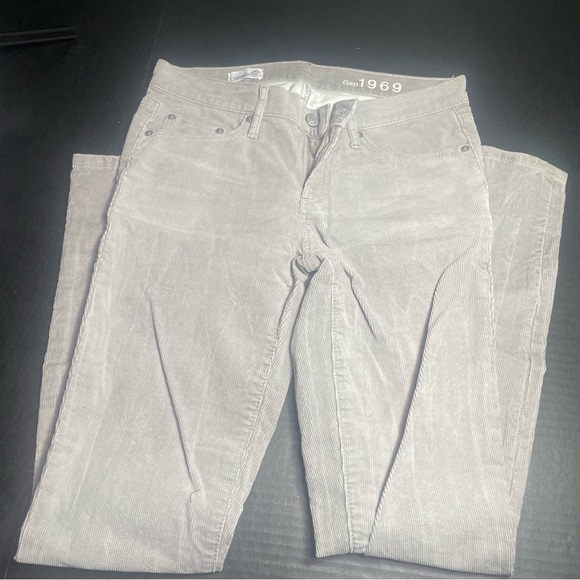 GAP 1969 ALWAYS SKINNY GRAY CORDS 26R - Picture 5 of 16